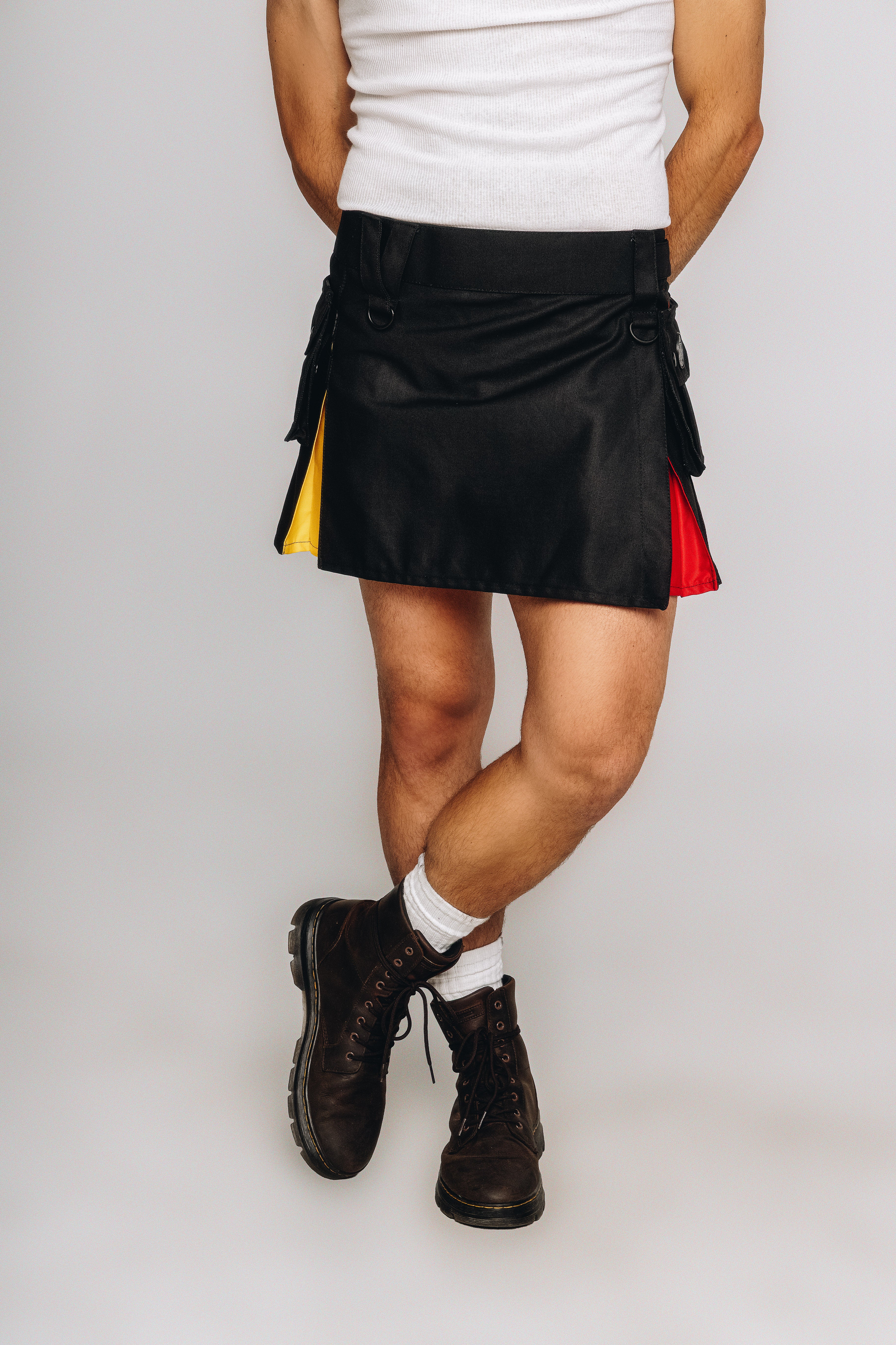 Versatta Mini Rainbow Pride Hybrid Cargo Kilt - 15"