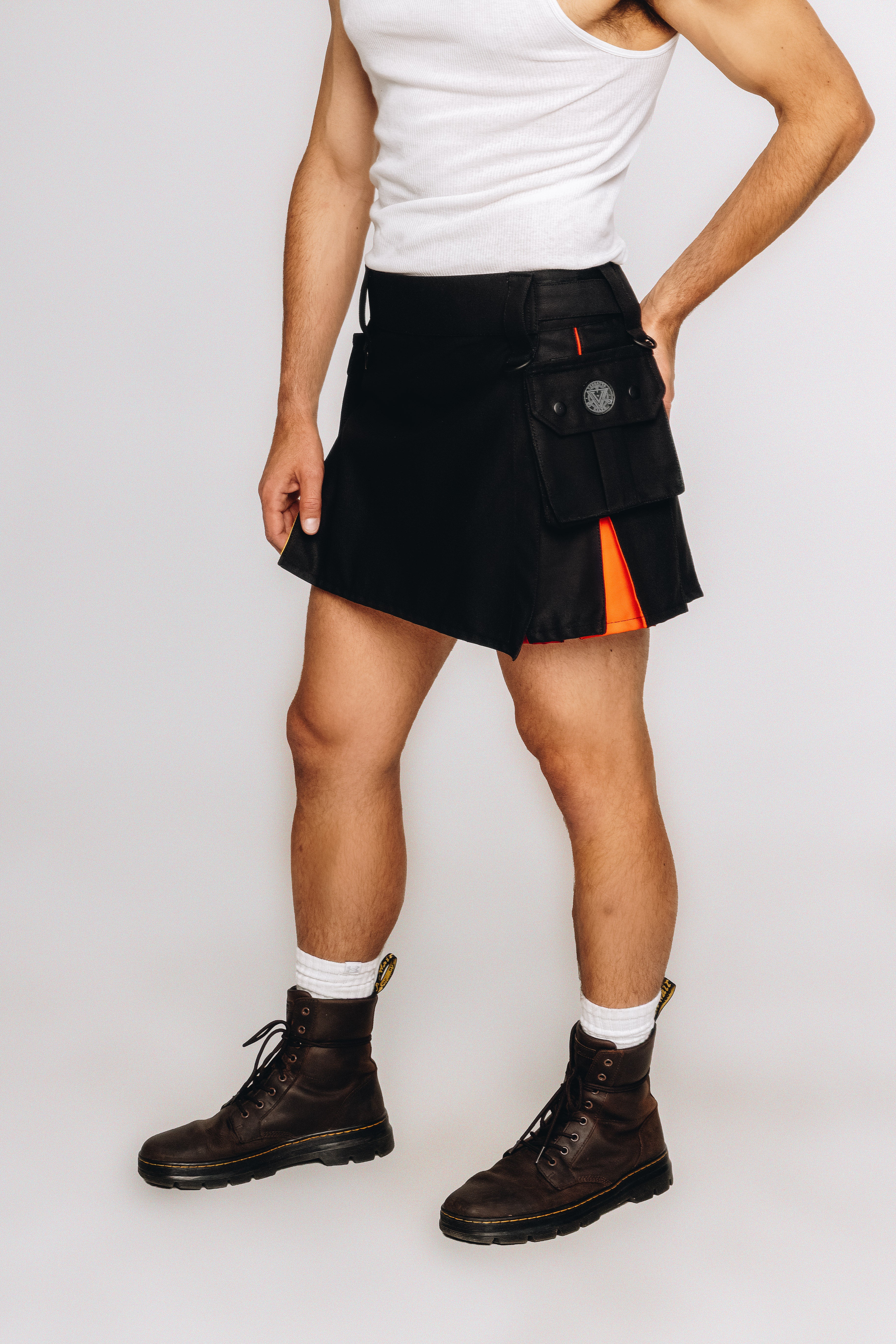 Versatta Mini Rainbow Pride Hybrid Cargo Kilt - 15"