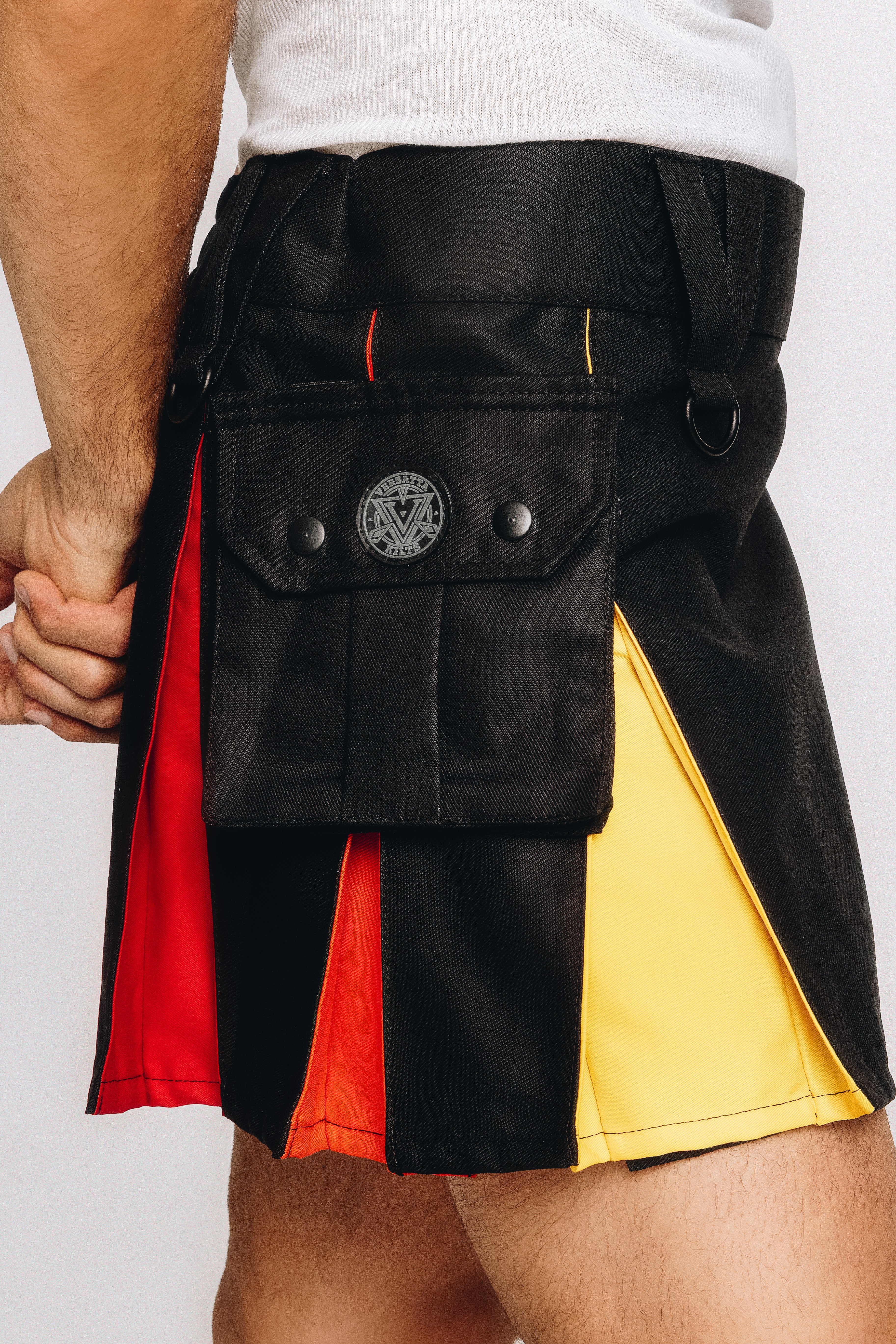Versatta Mini Rainbow Pride Hybrid Cargo Kilt - 15"