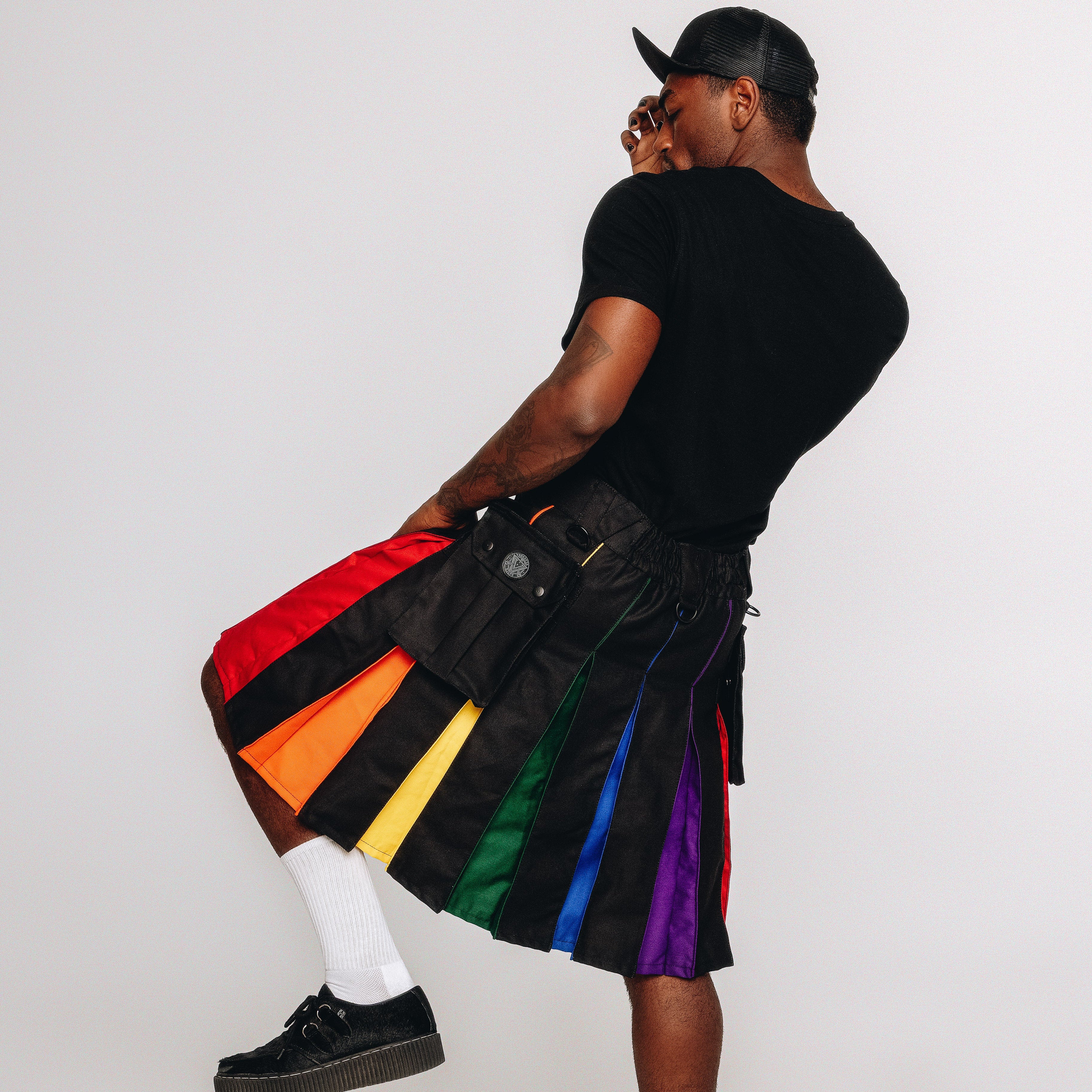 Versatta Rainbow Pride Hybrid Cargo Kilt - 23"