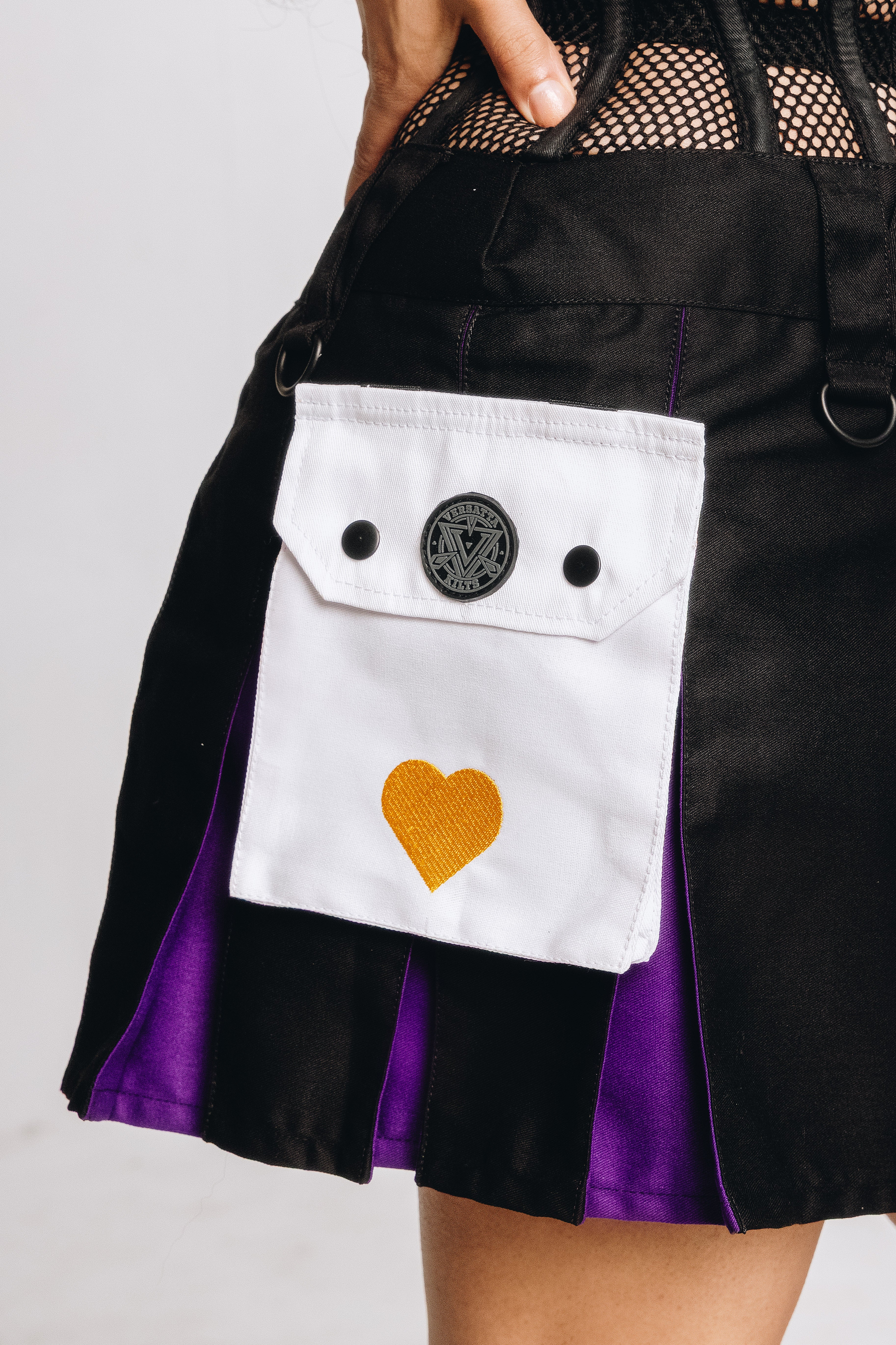 Versatta Mini Polyam Pride Hybrid Cargo Kilt - 15"
