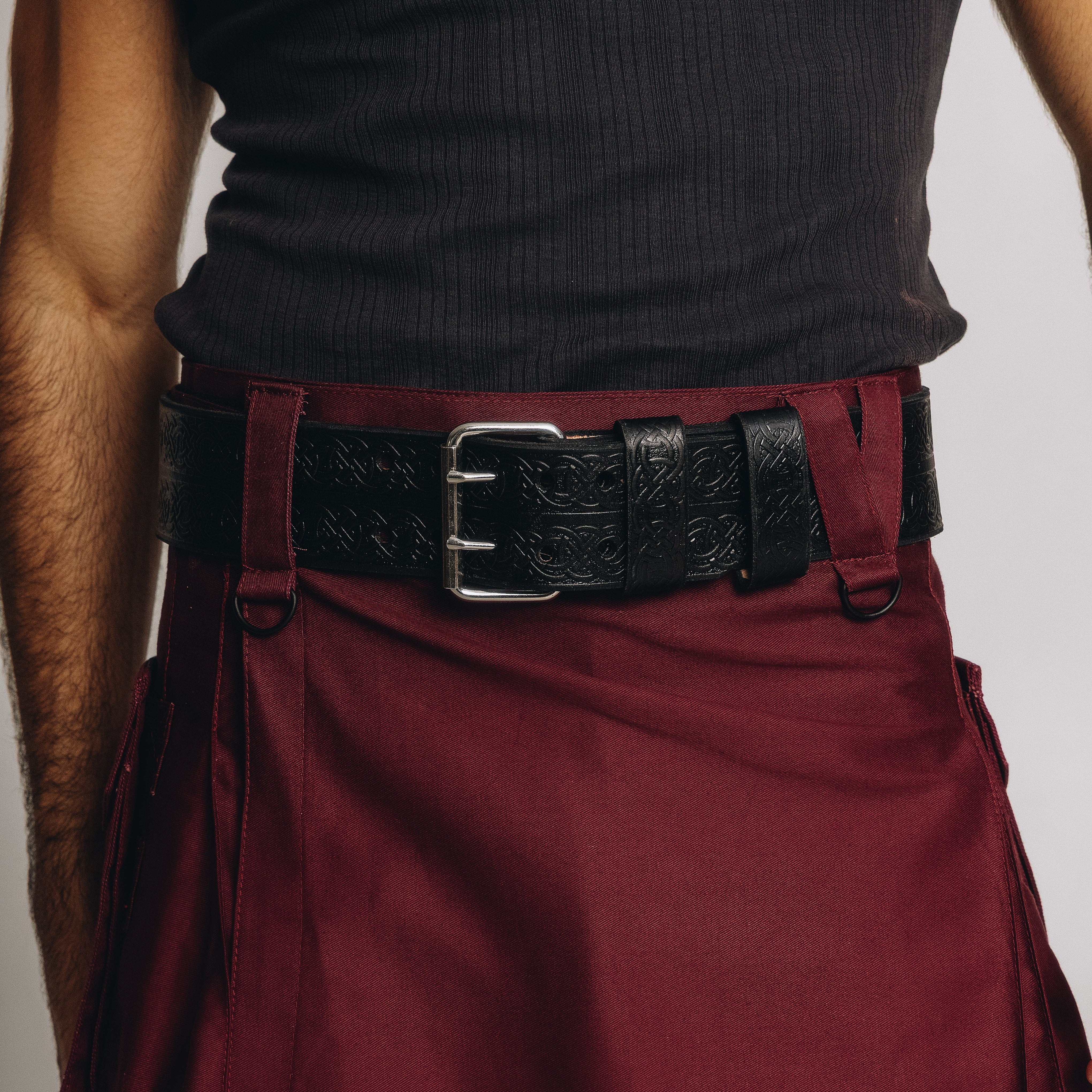 Inner Beast Leather Kilt Belt, 2.5 Inches