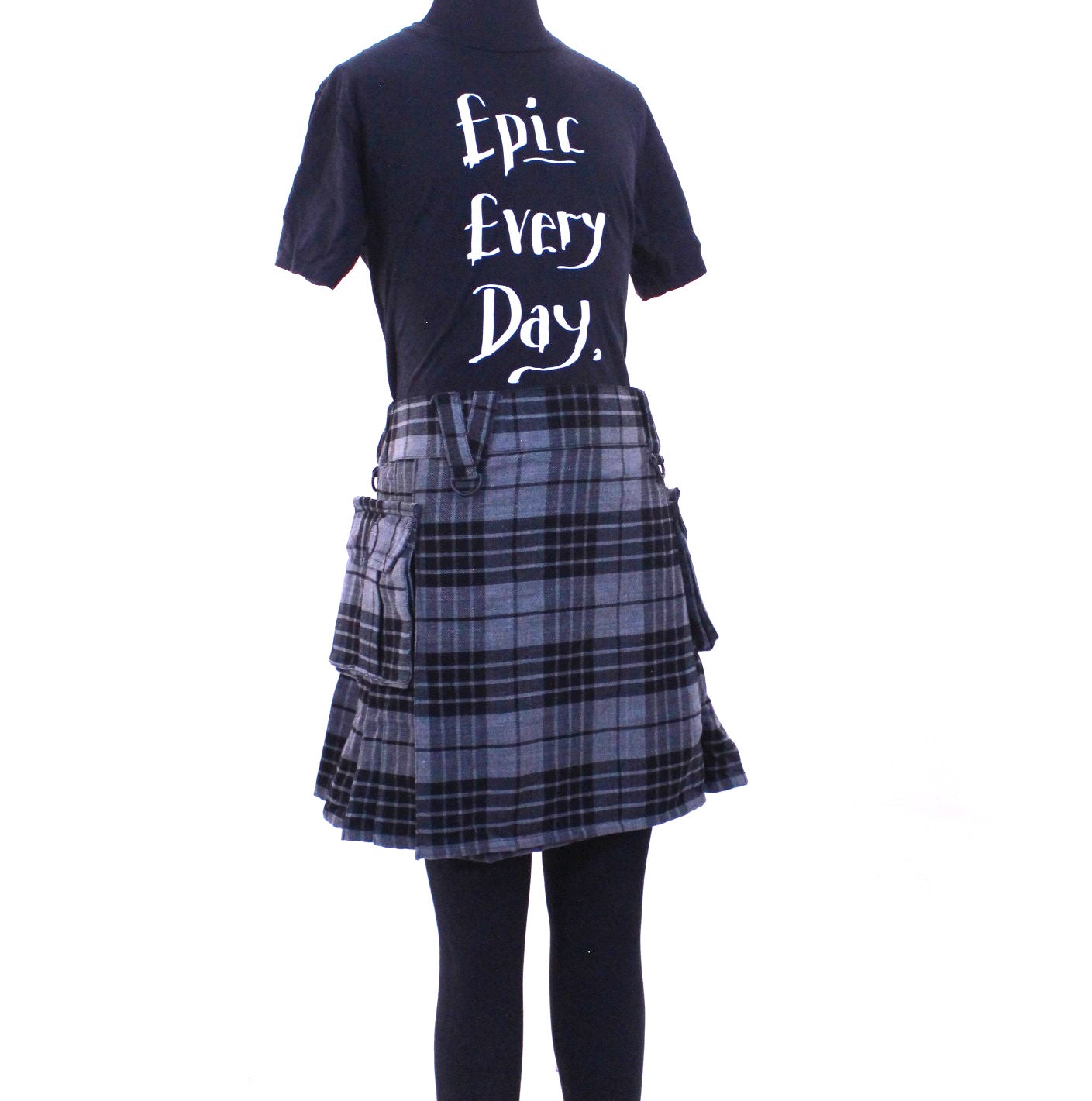 Versatta Knee-Length Tartan Cargo Kilt - 19"