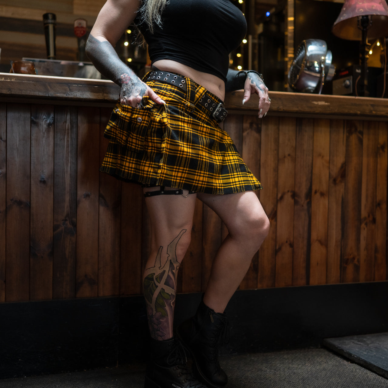 Versatta Mini Tartan Cargo Kilt - 15"