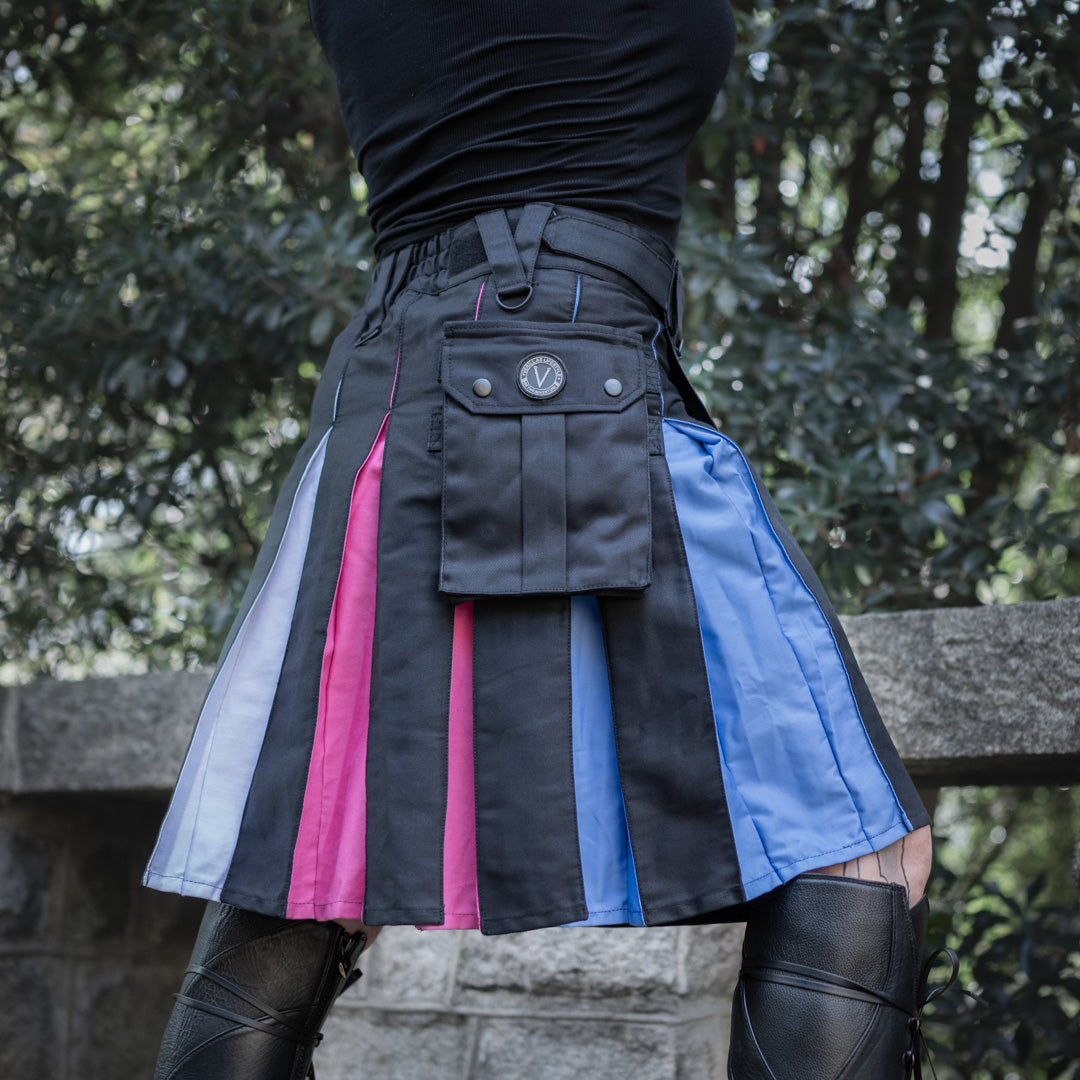 Versatta Trans Pride Hybrid Cargo Kilt - 23"