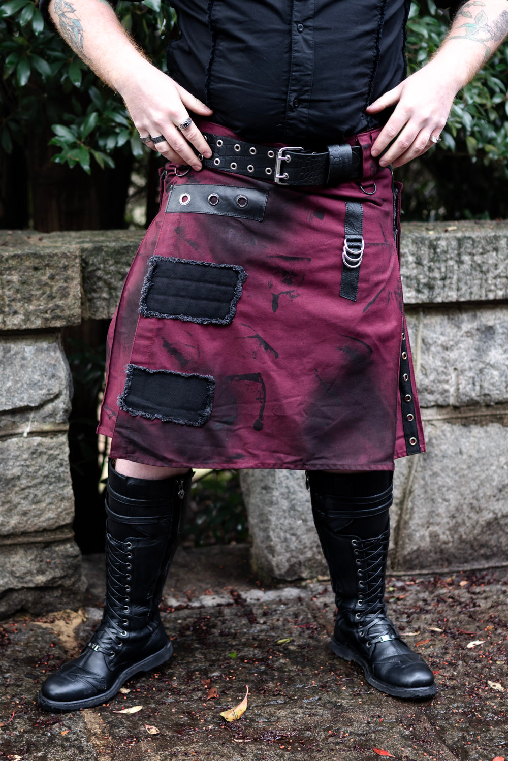 Versatta Warmetal Cargo Kilt - Burgundy