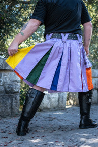 Versatta Lavender Rainbow Pride Hybrid Cargo Kilt