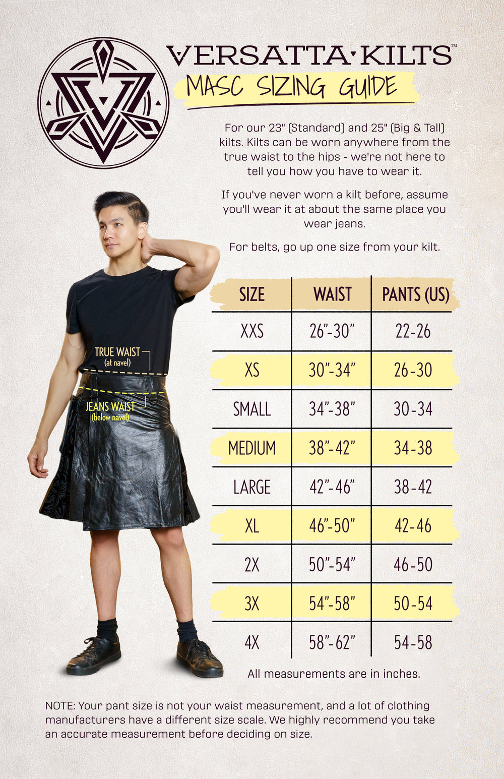 Kilt Sizing Guide Find Your Perfect Fit with Versatta’s Adjustable