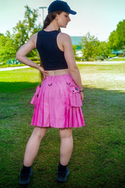 Versatta Knee-Length Cargo Kilt - Light Pink