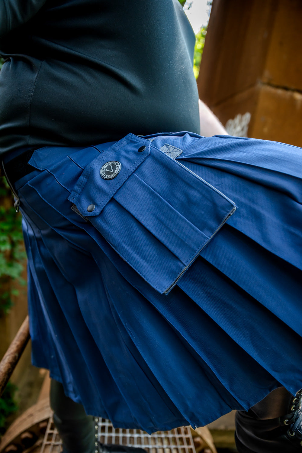 Versatta Big & Tall Cargo Kilt - Navy