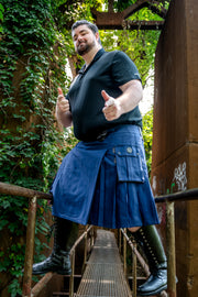 Versatta Big & Tall Cargo Kilt - Navy