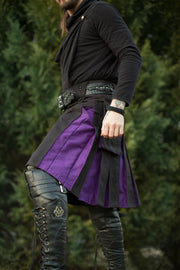 Versatta Big & Tall Hybrid Cargo Kilt - Purple