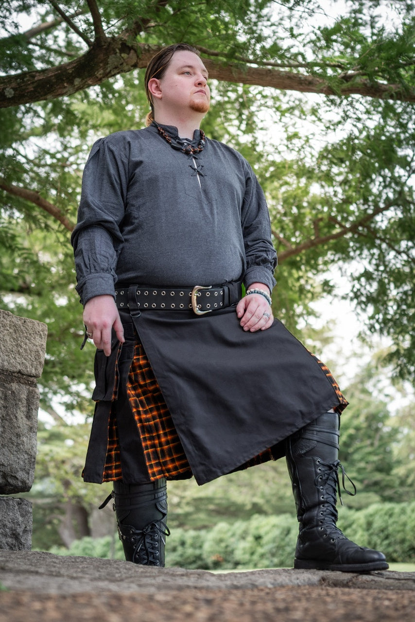 Versatta Tartan Hybrid Cargo Kilt - Emberglow