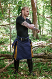 Versatta Hybrid Cargo Kilt - Navy Blue/Gold