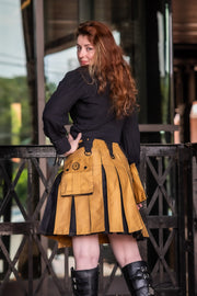 Versatta Hybrid Solid Knee-Length Cargo Kilt – 19"