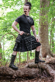 Versatta Inverted Tartan Hybrid Cargo Kilt - Midnight