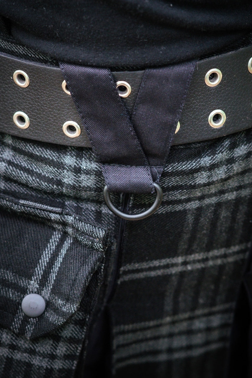 Versatta Inverted Tartan Hybrid Cargo Kilt - Midnight
