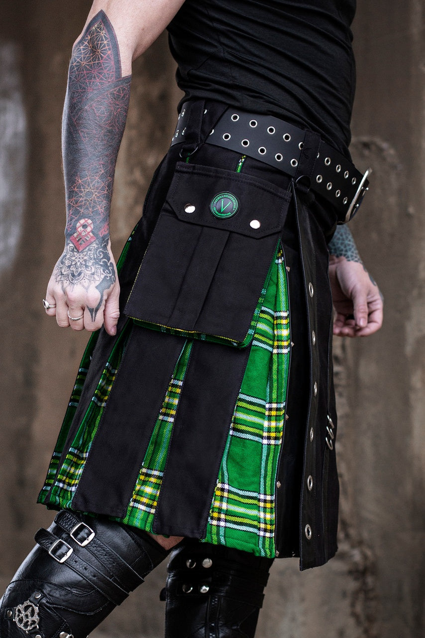 Versatta Irish Kiss Tartan Hybrid Cargo Kilt