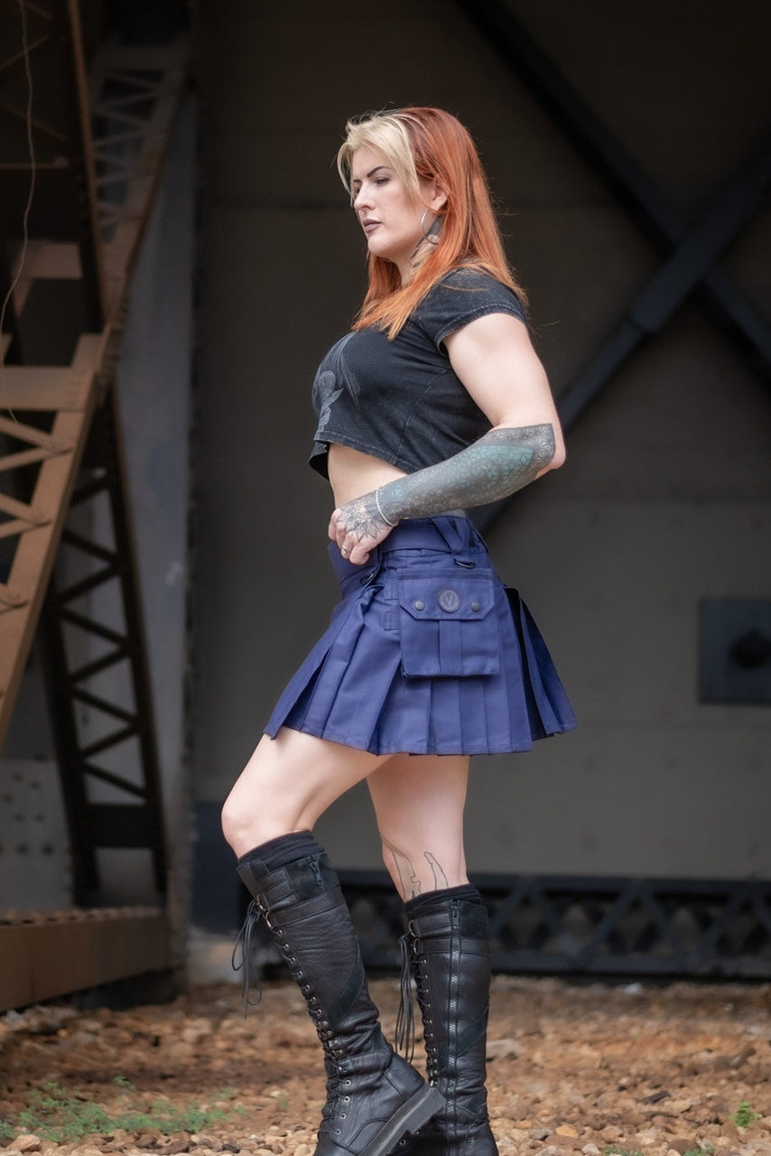 Versatta Mini Cargo Kilt - Purple