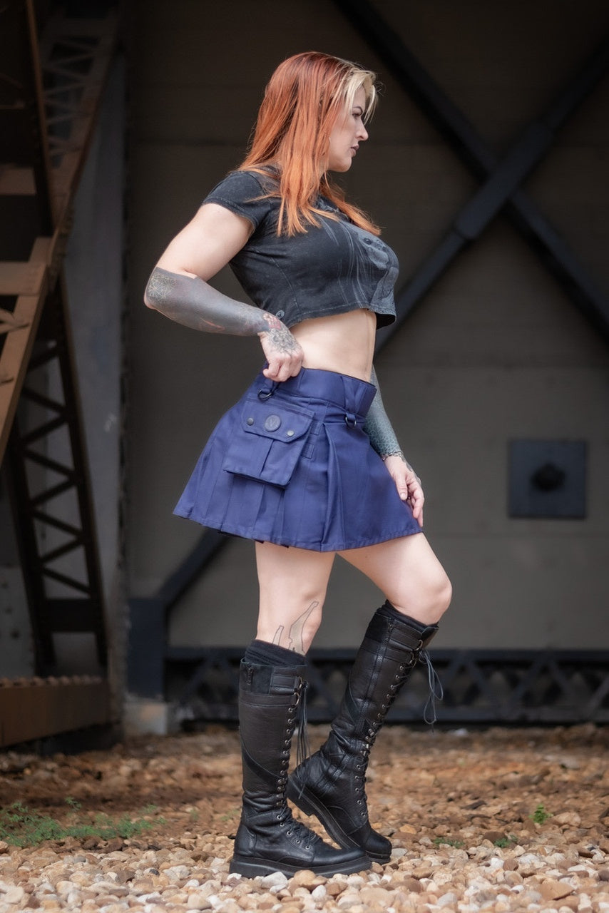 Versatta Mini Cargo Kilt - Purple