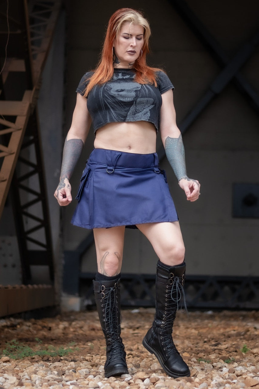 Versatta Mini Cargo Kilt - Purple