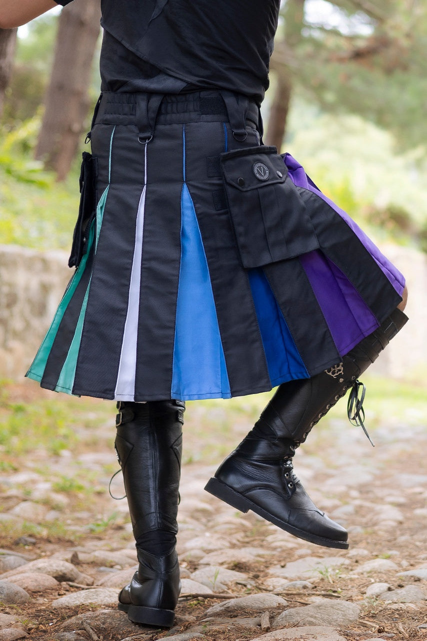 Versatta Gay Men's Pride Hybrid Cargo Kilt