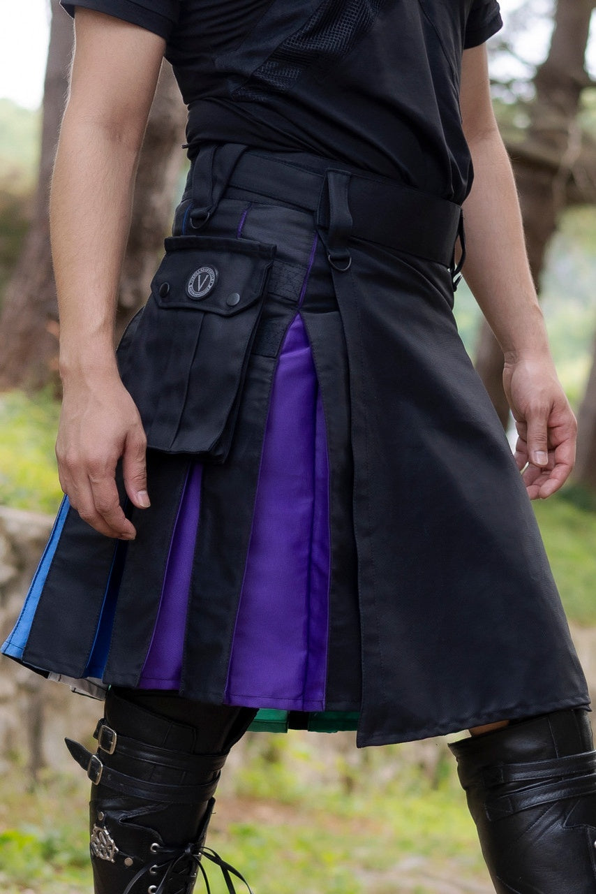 Versatta Gay Men's Pride Hybrid Cargo Kilt