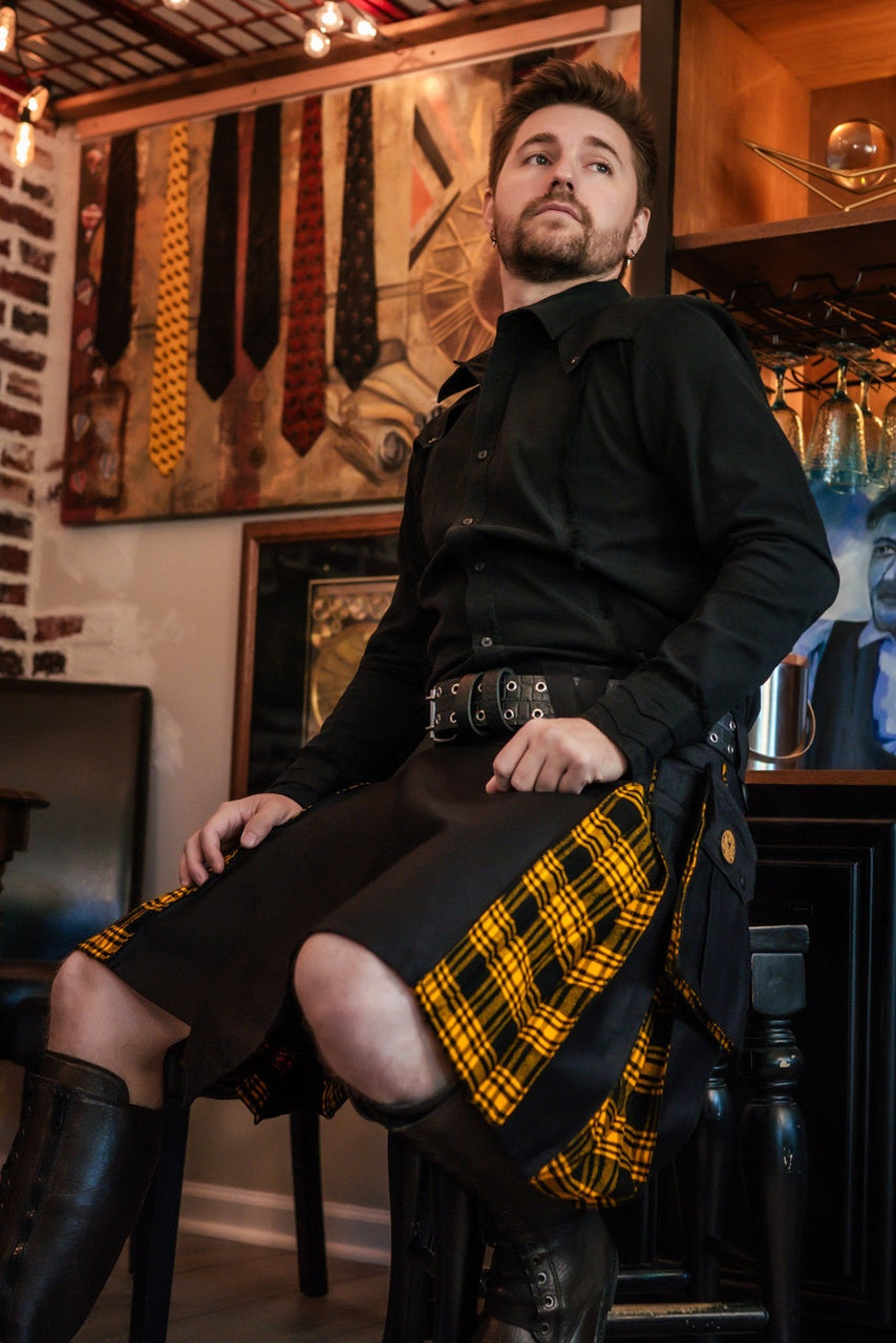 Versatta Tartan Hybrid Cargo Kilt - Flaxenweave
