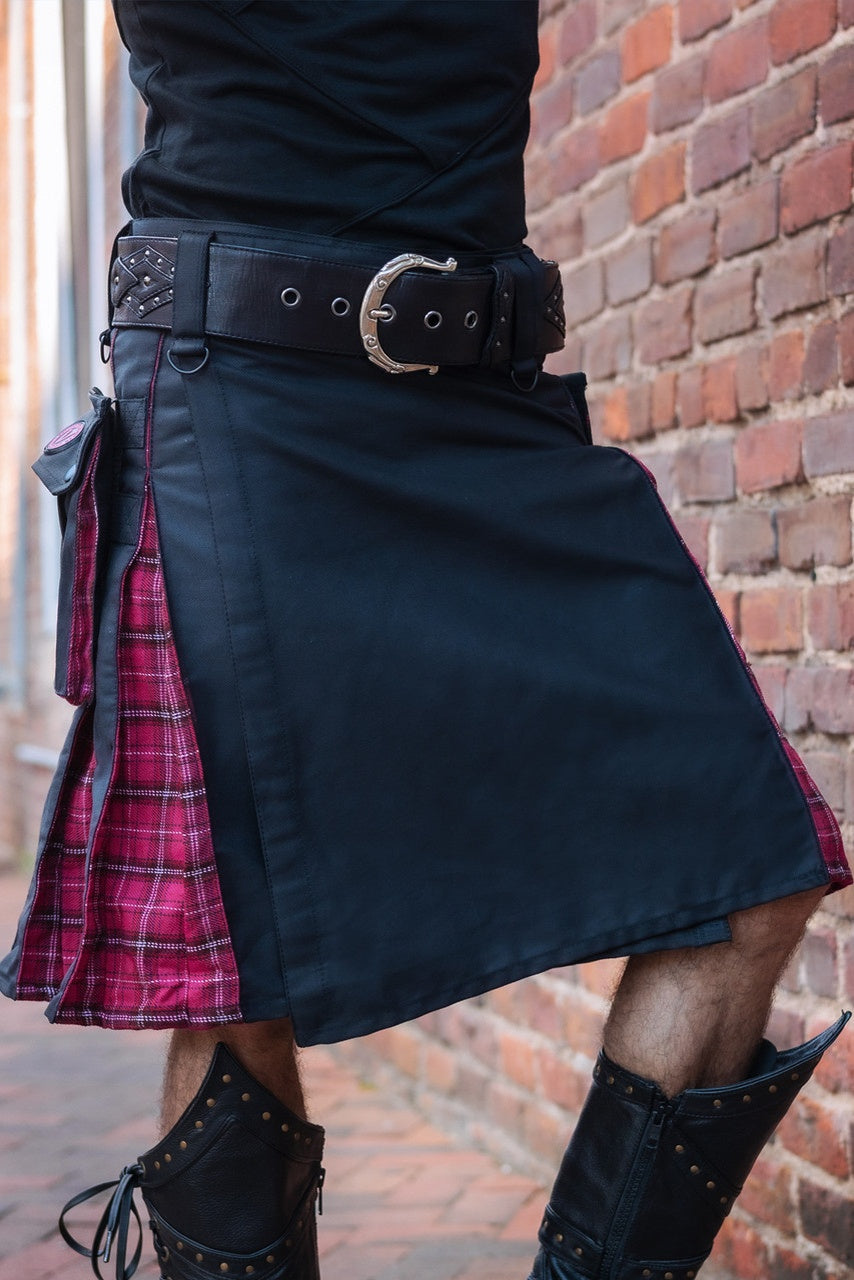 Versatta Tartan Hybrid Cargo Kilt - Unicorn Blood