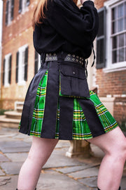 Versatta Knee-Length Tartan Hybrid Cargo Kilt - Irish Pride