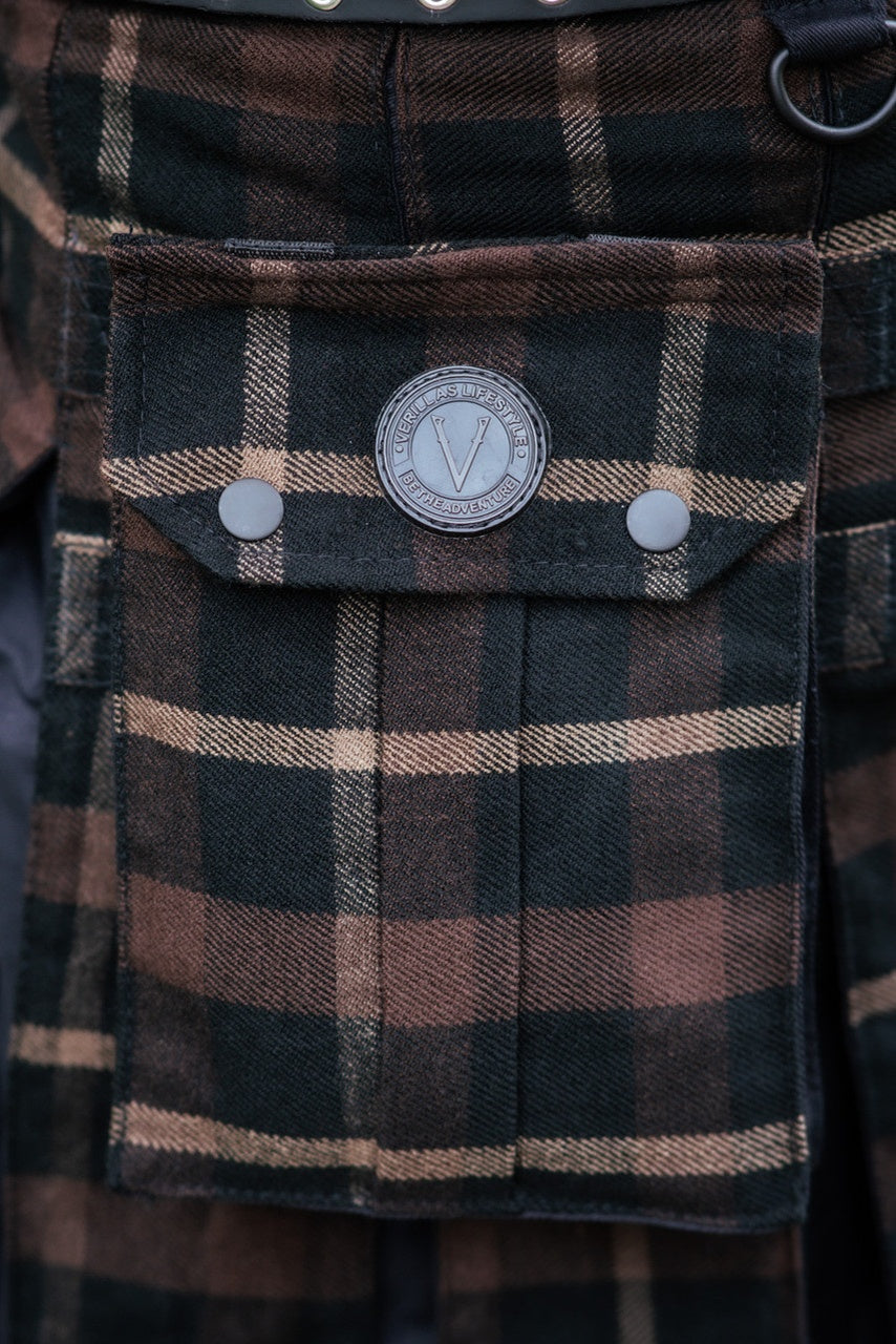 Versatta Mini Inverted Tartan Hybrid Cargo Kilt - Brandybuck