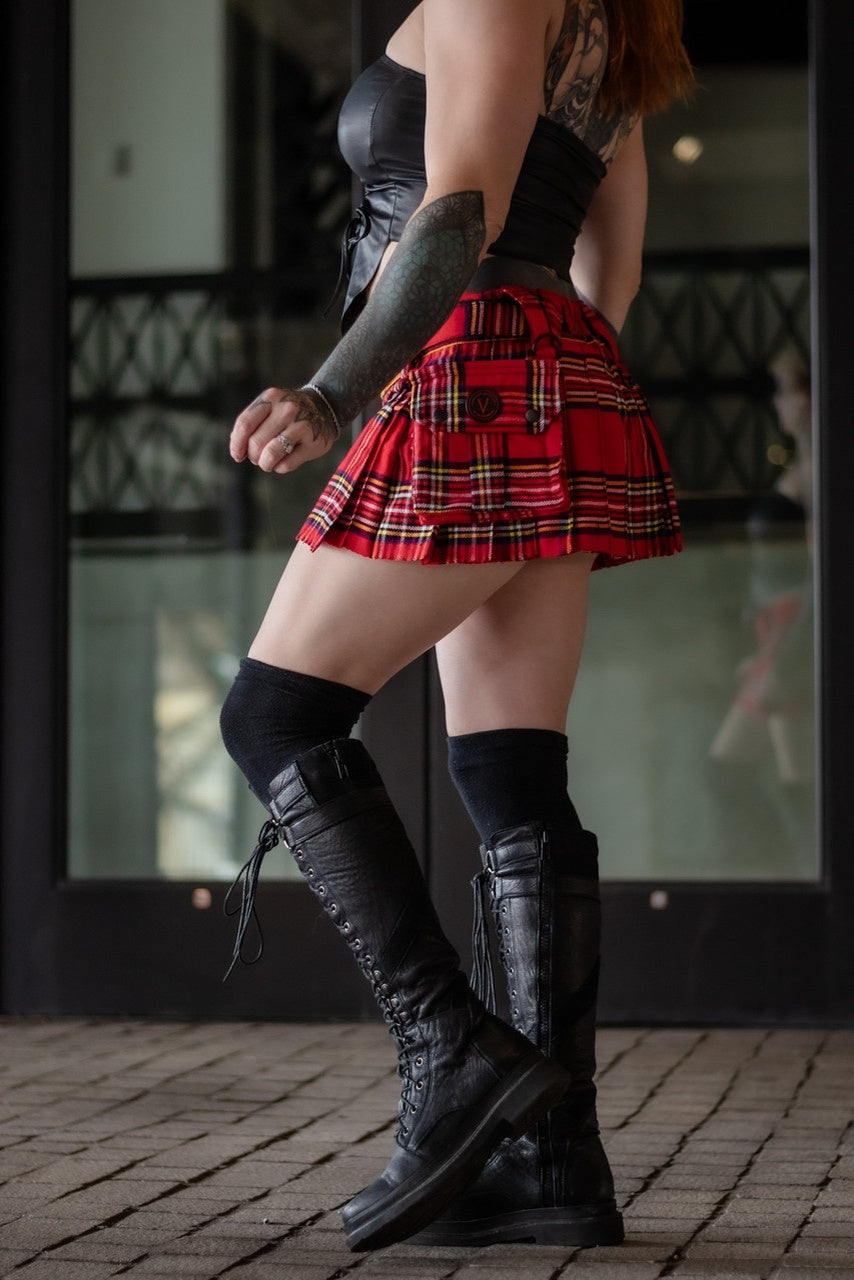 Versatta Micro Tartan Cargo Kilt - Royalist