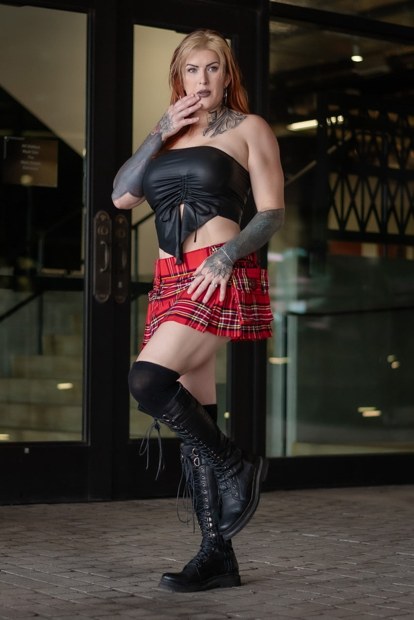 Versatta Micro Tartan Cargo Kilt - Royalist