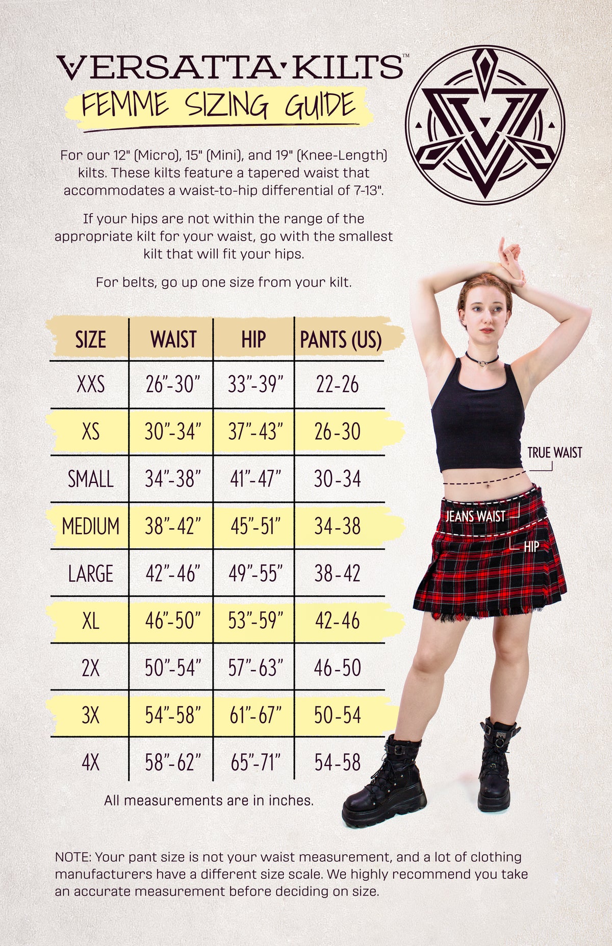 Kilt Sizing Guide – Find Your Perfect Fit with Versatta’s Adjustable ...